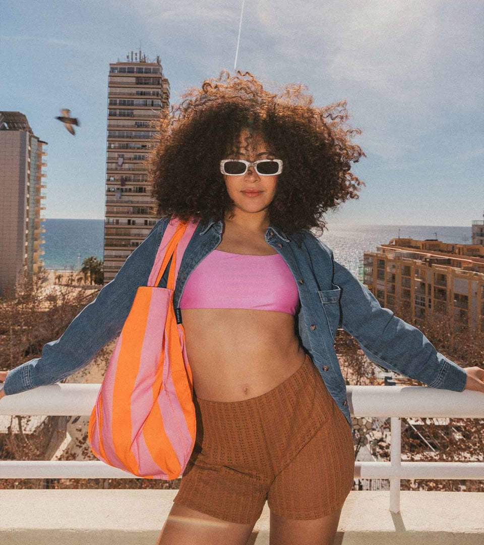 Notabag – Orange/Pink Stripes