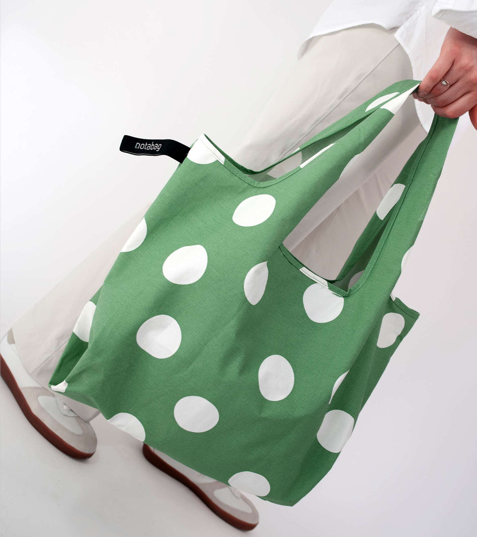 Notabag Tote – Olive Dots