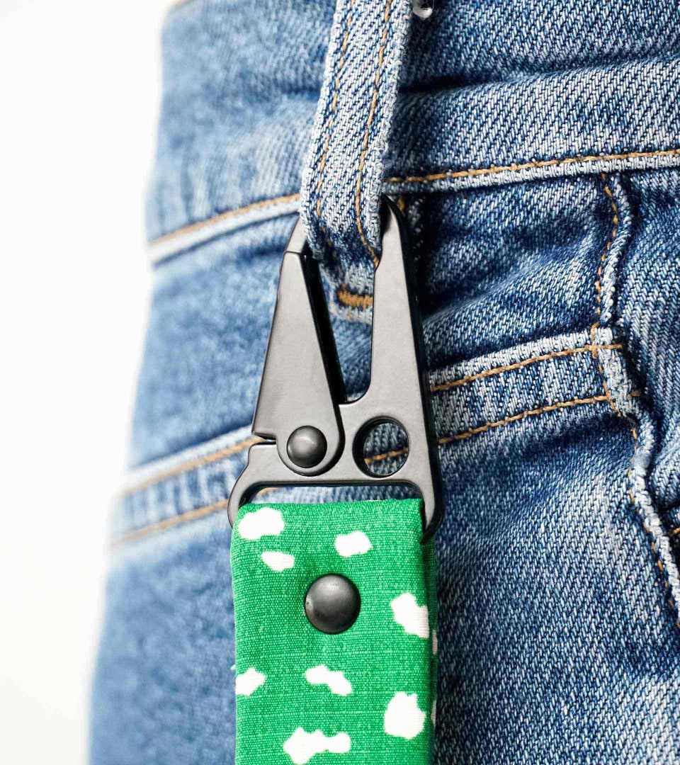 Notabag Keychain – Green Sprinkle - Notabag USA