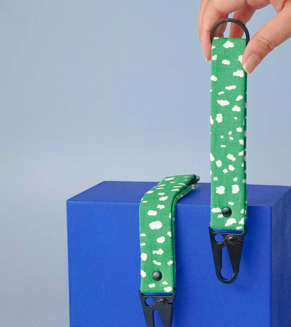 Notabag Keychain – Green Sprinkle - Notabag USA