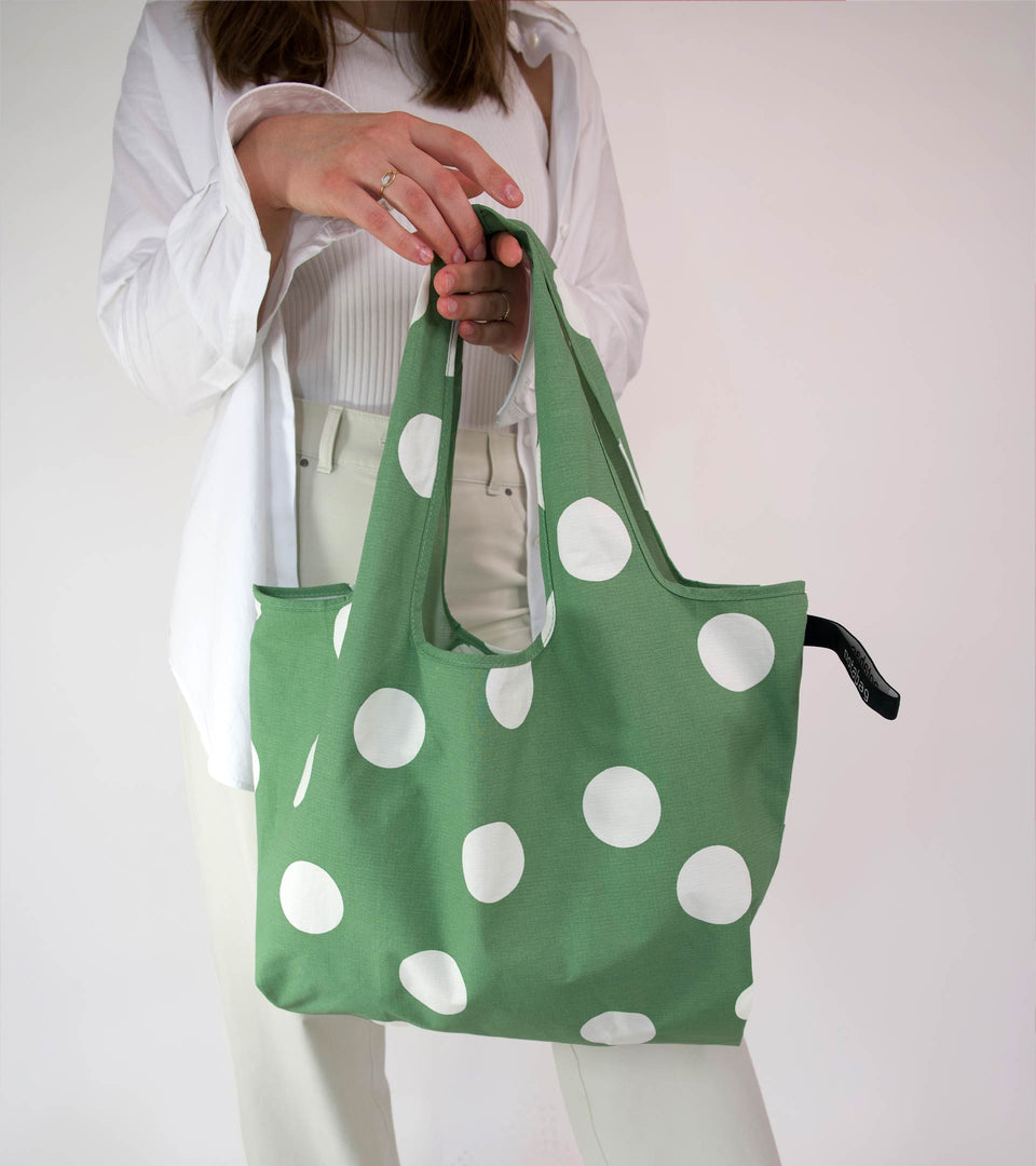 Notabag Tote – Olive Dots