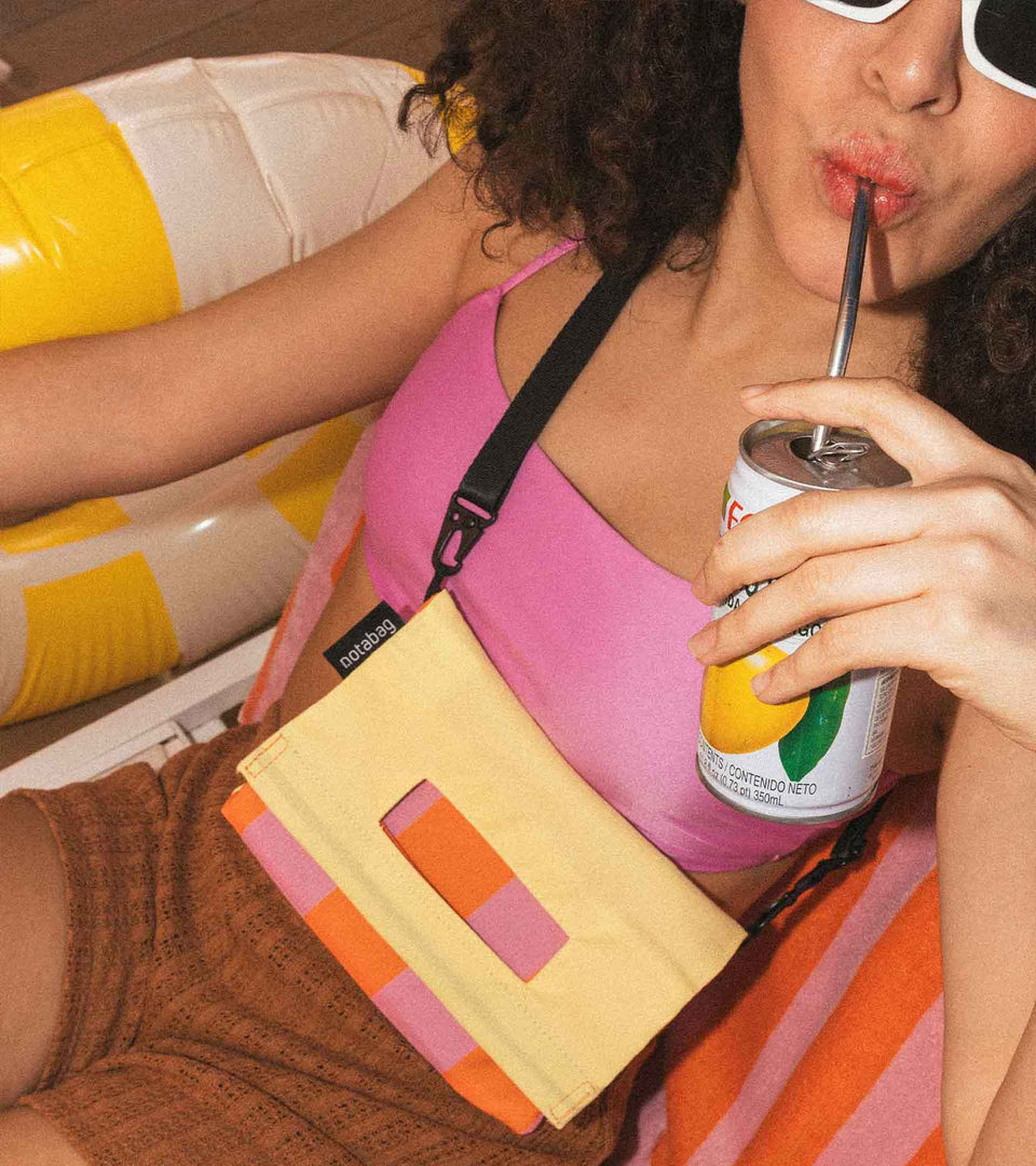 Notabag Crossbody Light – Vanilla Stripes