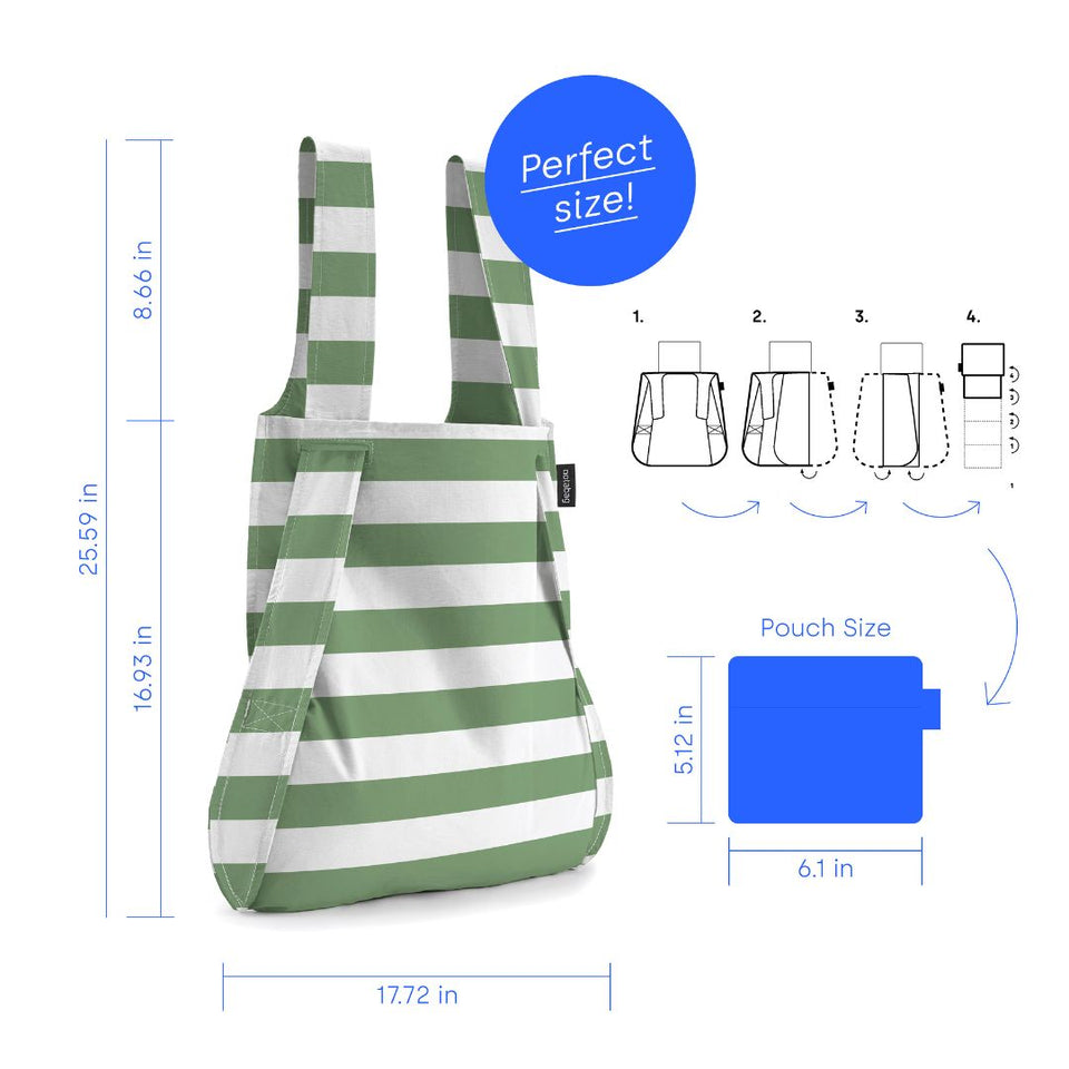 Notabag – Olive Stripes