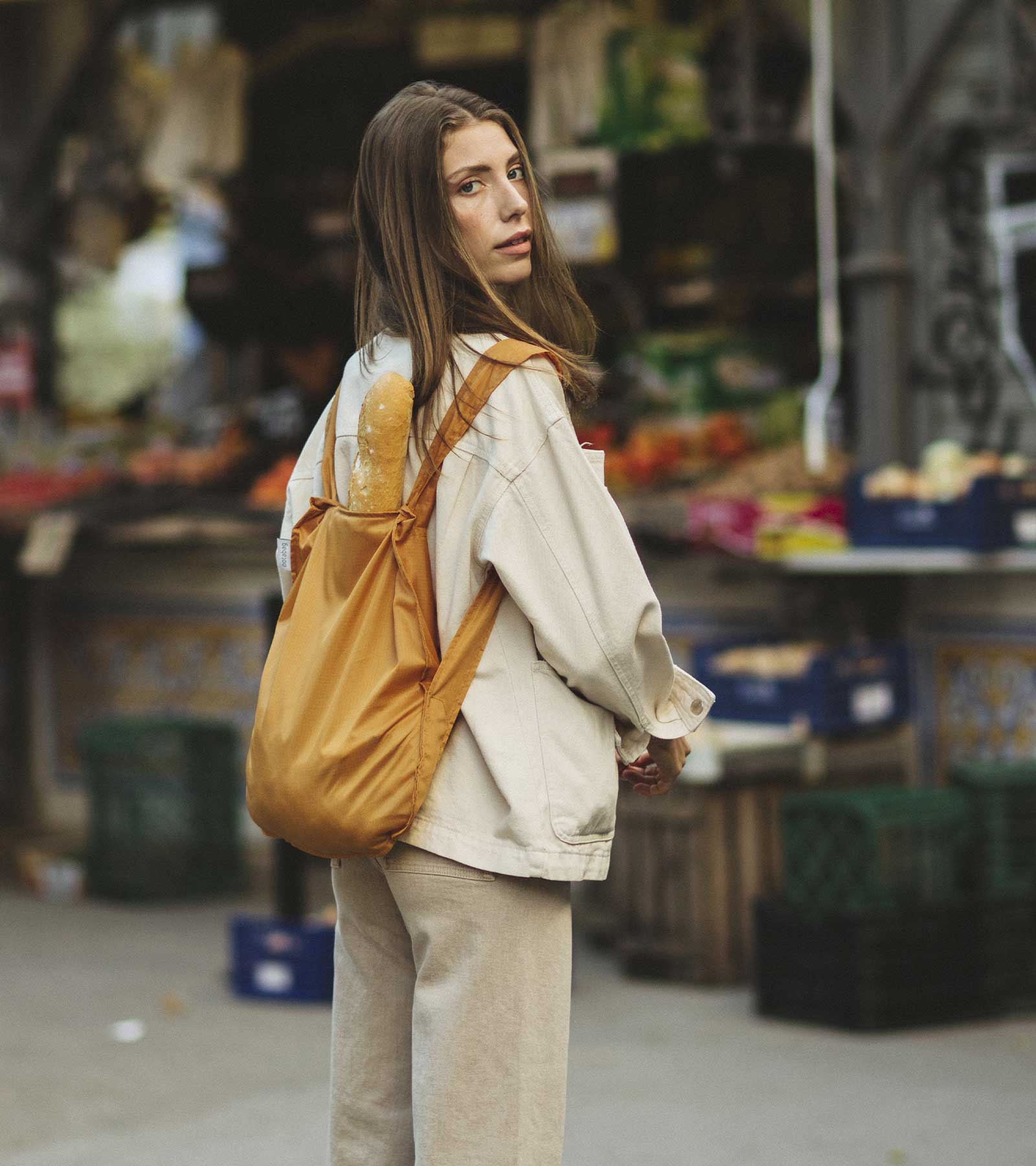 Notabag Recycled – Mustard – Light backpack for everyday